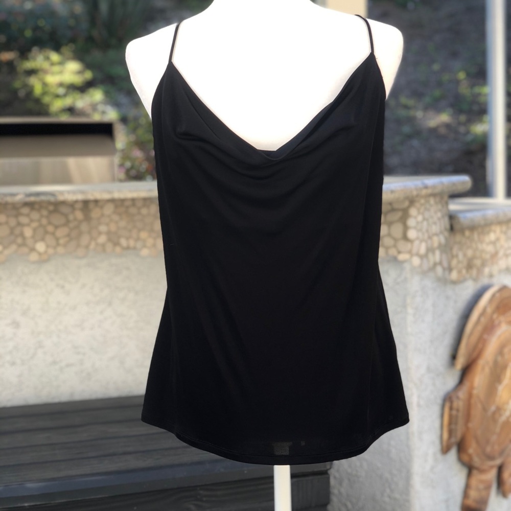 Anthropologie Black Rayon Camisole